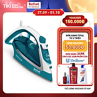 Bàn ủi hơi nước Tefal FV5737E0 2500W - Mặt đế chống dính Durilium AirGlide ủi mọi loại vải - Chống bám cặn và chống nhỏ nước - Xuất xứ từ Pháp - Hàng chính hãng