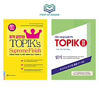 Combo 2 Cuốn: Topik's Supereme Finish Công Thức Tuyệt Đỉnh Đạt Topik II và Cẩm Nang Luyện Thi Topik II (Kỹ Năng Đọc)
