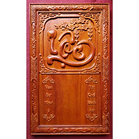 Đốc lịch gỗ hương tấm liền, Chữ Lộc- TG169