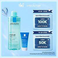 Bộ sản phẩm nước tẩy trang làm sạch sâu giàu khoáng dành cho da dầu mụn La Roche Posay Effaclar Micellar Water Oily Skin