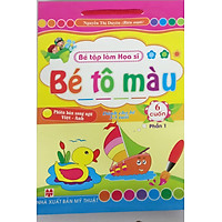 Bé tập làm họa sĩ bé tô màu - Túi 6 cuốn - Phần 1