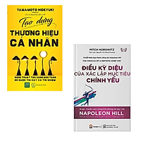 Combo 2 cuốn sách Kĩ Năng Làm Việc : Tạo Dựng Thương Hiệu Cá Nhân + Điều Kỳ Diệu Của Xác Lập Mục Tiêu