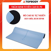 Thảm tập Yoga cao su tự nhiên định tuyến chống trơn trượt thấm hút mồ hôi tốt