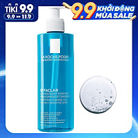 Gel rửa mặt tạo bọt làm sạch & giảm nhờn cho da dầu nhạy cảm La Roche-Posay Effaclar Purifying Foaming Gel (400ml)