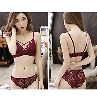 Bộ Đồ Lót Ren Nữ Đan Dây Sexy LR01 - Wuyn Shop
