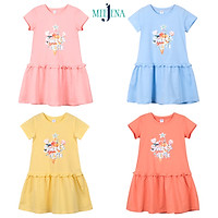 Đầm Bé Gái Tay Ngắn Cây Kem 14-38 kg MEEJENA, 100% COTTON 4C - 1318