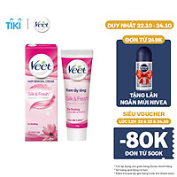 Kem Tẩy Lông Cho Da Thường Veet Silk Fresh 50G