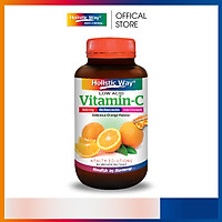 Viên Nhai Bổ Sung Vitamin C Hỗ Trợ Hệ Miễn Dịch 500Mg Holistic Way - Vị Cam