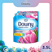 Nước Xả Vải DOWNY Nắng Mai (3.5L/ Túi) - Giữ quần áo tươi mới - Hương thơm tươi mới kéo dài