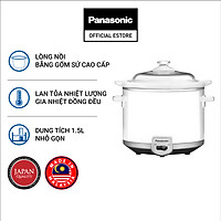 Nồi Nấu Chậm Ninh Hầm Đa Năng Panasonic 1.5 Lít NF-N15SRA - Lòng nồi gốm - Đa chức năng- Tiết kiệm điện - Hàng Chính Hãng