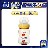 Bình sữa cổ rộng PPSU Plus Hình thú Pigeon 160ml/240ml