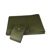 Túi Đựng Laptop, Macbook, Bao Da Đa Năng Vừa Là Giá Đỡ Vừa Là Túi Đựng Máy Tính 13.3 inch, 14.1-15.4 inch – Kèm Túi Đựng Phụ Kiện Công Nghệ - Tặng Miếng Lót Chuột Hình Caro