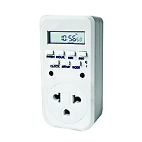 Ổ cắm hẹn giờ Điện Quang ĐQ ESK DT10 W 13 (Điều chỉnh điện tử, 1 lỗ - 3 chấu, trắng)