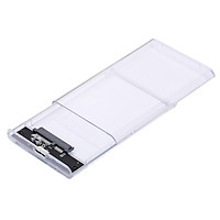 2.5'' USB3.0 Transparent Hard Drive Case Portable High-speed Transmission HDD Enclosure for 2.5'' 7-9.5mm SATA Hard
