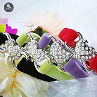Vòng Cổ Chó Mèo - Vòng Cổ Gắn Trái Tim Siêu Sang Trọng