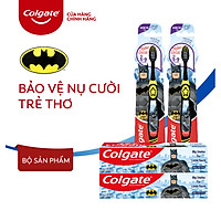 Bộ 2 kem đánh răng 40g và bàn chải Colgate cho trẻ em Batman