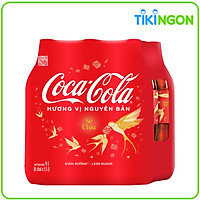 Lốc 6 Chai Nước Giải Khát Có Gas Coca-Cola (1.5L / Chai)