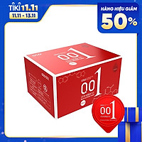 Bao cao su 0.01 OLO Passionate Factor, siêu mỏng, nhiều gel bôi trơn, truyền nhiệt tốt - Hộp 10bcs