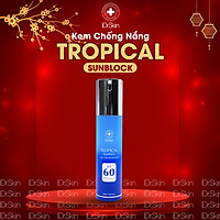 Kem Chống Nắng Miền Nhiệt Đới Với Công Nghệ Pha Lê Hóa Lỏng Thương Hiệu iDr.Skin - TROPICAL SUNBLOCK. Kem Chống Nắng TROPICAL SUNBLOCK Chống Lại Các Tia UVA - UVB Giúp Da Không Bị Sạm Nám - Cấp Ẩm Giúp Da Tươi Trẻ. Xuất Xứ Hàn Quốc (50ml) Hàng Chính Hãng