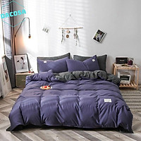 Bộ 5 món chăn ga gối cotton Tici cao cấp cotton tici chất vải thoáng mát đa dạng mẫu mã, vỏ chăn khóa kéo đa năng dùng được cho cả mùa đông và mùa hè