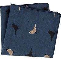 Unisex Cartoon Printing Patterns Cotton Pocket Square Casual Suit Handkerchief