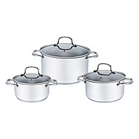 Bộ Nồi Inox Elmich 3 Chiếc El3330 (18 - 20 - 24 cm)