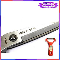 Kéo Bếp Nhật Bản Inox Cao Cấp Vouller Tặng Dao Bào Nhựa Đỏ Cao Cấp - Hàng Chính Hãng