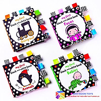 BỘ SÁCH VẢI TIẾNG ANH TUYỆT VỜI ĐẦU TIÊN CHO BÉ SƠ SINH"BABY'S VERY FIRST BOOK" PHÁT TRIỂN GIÁC QUAN