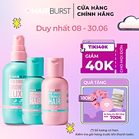 Combo Hairburst travel set gội xả 60ml/chai + xịt dưỡng tóc 125ml/chai
