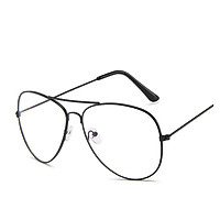 Boy Girl Clear Lens Glasses Anti Blue-ray Full Metal Frame Fashion Student Goggle Eyeglasses