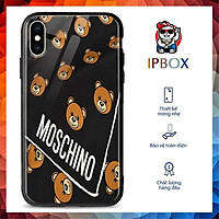Ốp Hãng In Hình Moschino Gấu Ted IPBOX Cho Iphone 12/11/Pro/Max/Xr/XsMax/8/7Plus