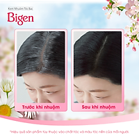 Combo 2 hộp thuốc nhuộm phủ bạc Bigen Conditioner nhuộm phủ bạc hoàn toàn, giá tiết kiệm 80mlx2 dạng kem