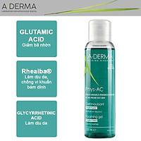 Sữa Rửa Mặt A-Derma Cho Da Nhờn Mụn Nhạy Cảm Phys-AC Purifying Foaming Gel 100ml