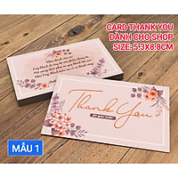 100 Thẻ Thank You - Giao Mẫu Ngẫu Nhiên Hoặc Chọn Mẫu