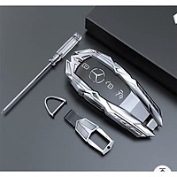 Ốp chìa khóa oto dành cho Mercedes chất liệu metal cao cấp, bảo vệ smartkey tuyệt đối, kiểu dáng sang trọng và hiện đại