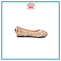 Giày Búp Bê Bé Gái Đi Học Đi Chơi Crown Space UK Ballerina Trẻ Em Cao Cấp CRUK3033 Nhẹ Êm Thoáng Size 29-36/4-14 Tuổi