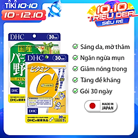 Combo Giảm nóng trong - Trắng da (Viên uống DHC Nhật Bản Rau củ và Vitamin C) Thực phẩm chức năng gói 30 ngày JN-DHC-CB9