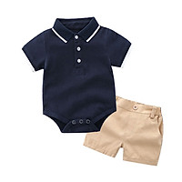 Baby Boy Clothes Set Summer Formal Short Sleeve T-Shirt Summer+Shorts Cotton 2PCS Infant Clothing