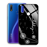 Ốp Lưng Kính Cường Lực cho điện thoại Realme 3 Pro - 0367 7889 BOCONGANH06 - In hình hoa bồ công anh - Hàng Chính Hãng