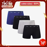 Combo 4 quần lót nam Boxer sợi cạp 1cm sợi tre tự nhiên mềm mịn thấm hút mồ hôi, co giãn 4 chiều MRM Manlywear (3 màu)