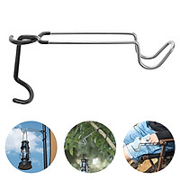 Stainless Steel Camping Light Hook Portable Non-slip Outdoor Camping Equipment Tent Lamp Hanger for Camping Travelling