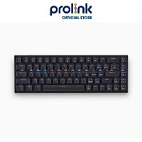 Bàn Phím Gaming Giả Cơ Full-size Có Dây Đèn LED 7 Màu Chính Hãng PROLiNK GK-6002M Desmodus Mechanical Gaming Keyboard - Hàng Chính Hãng