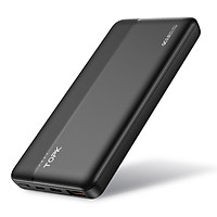 Pin dự phòng sạc nhanh 18W QC3.0 PD TOPK 10000mah i1015P Có IC Chống Quá Dòng Quá Áp - Hàng Chính Hãng