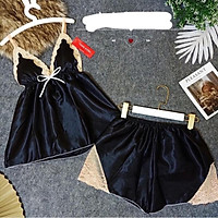 Đồ ngủ sexy nữĐồ ngủ hai dây có mút ngực chất phi hai dây chất mịn quyến rũ, 4