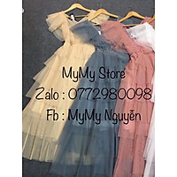 Đầm xoè dự tiệc xếp tầng kết cườm TRIPBLE T DRESS -Size M/L (kèm ảnh/video thật) MS160V