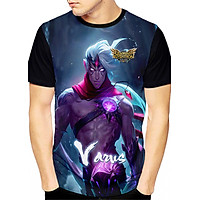 Áo LMHT 3D Varus (3D Đen) Áo LoL Varus đẹp hình Liên minh huyền thoại, đủ size từ 40kg-84kg