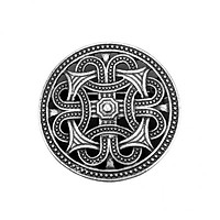 8X Norse Medieval Viking Shield Symbol Brooch Oval Celtic Shawl Sweater Pin 1