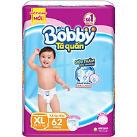 Tã Quần Bobby Siêu Thoáng XL62 (62 Miếng)