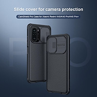 Ốp lưng cho Xiaomi Redmi K40, K40 Pro, K40 Pro+, Mi11i , Poco F3 NILLKIN CamShield Pro Case - Hàng Nhập Khẩu