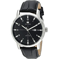 Tommy Hilfiger Men's 1710330 Stainless Steel Watch with Black Genuine Leather Band
